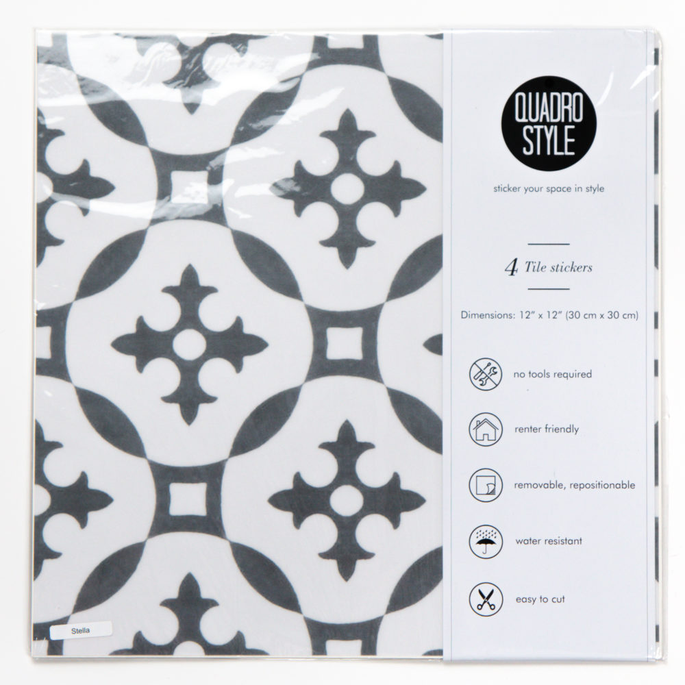 Quadrostyle Stella Wall Floor Vinyl Tile Stickers 30cm W 30cm H 0