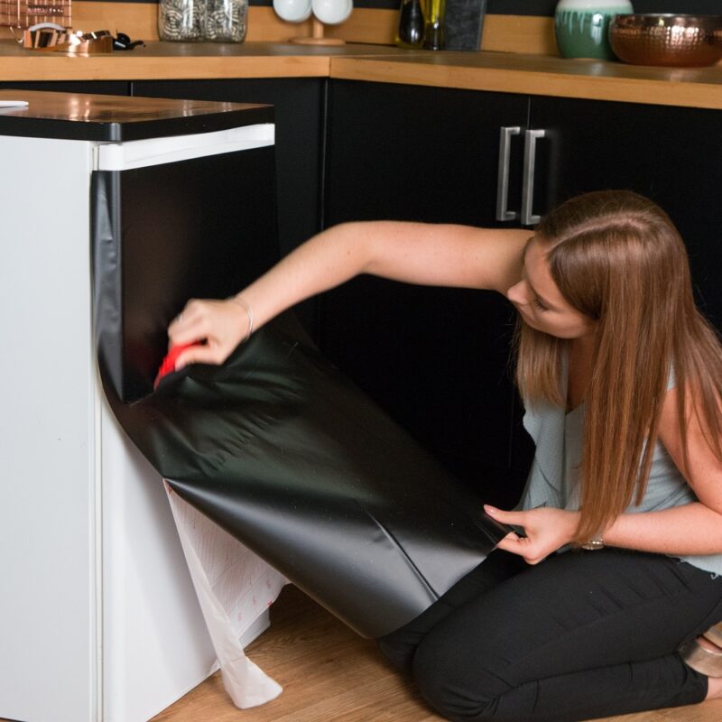 Dc fix Black (Matt) Self-Adhesive Vinyl Kitchen Wrap - Kitchen Wraps
