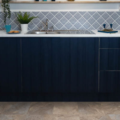 Dc fix Quadro Navy Blue (Textured) Self-Adhesive Vinyl Kitchen Wrap ...
