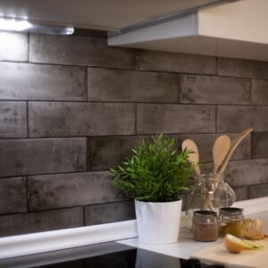Dc fix Slate Bricks Asmant Grey 3D Waterproof Wallpaper for Kitchen Splashbacks