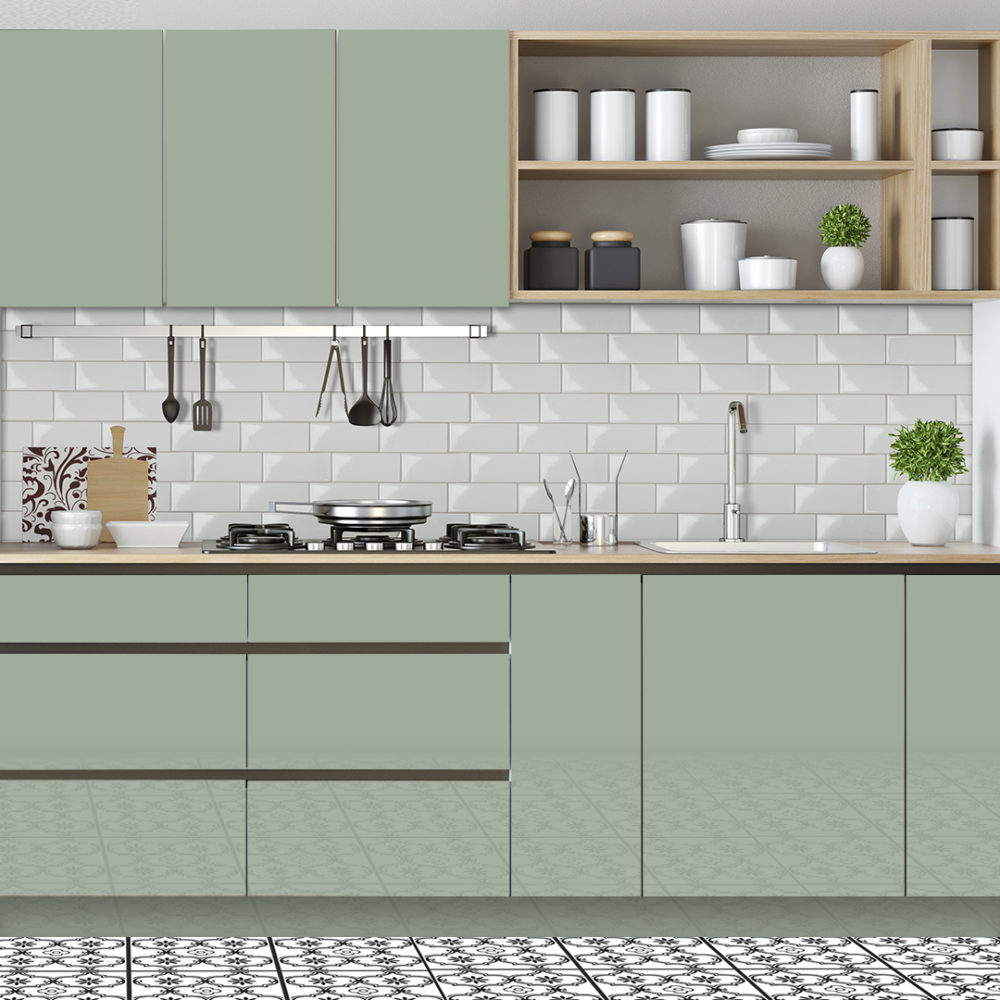 Dc fix Sage Green (Matt) Self-Adhesive Vinyl Kitchen Wrap - Kitchen Wraps