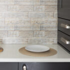 Dc fix Rustic Oak Self-Adhesive Vinyl Wall Tiles for Kitchen Splashback
