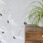 Nu Wallpaper Halcyon Grey Peel and Stick Wallpaper for Kitchen Feature Walls