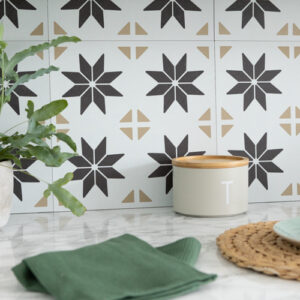 Dc fix Vivid Stars Self-Adhesive Vinyl Wall Tiles for Kitchen Splashback