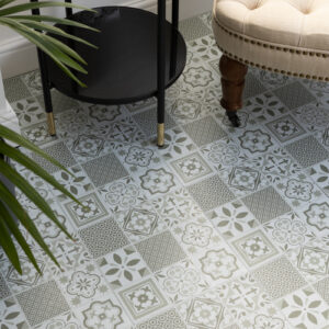 Dc fix Oriental Tiles Green Self-Adhesive Vinyl Floor Tile