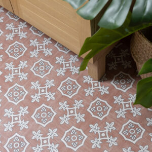 Quadrostyle Palma In Red Earth Wall & Floor Vinyl Tile Stickers 30cm x 30cm