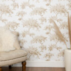 Nu Wallpaper Alder Taupe Peel and Stick Wallpaper for Kitchen Feature Walls