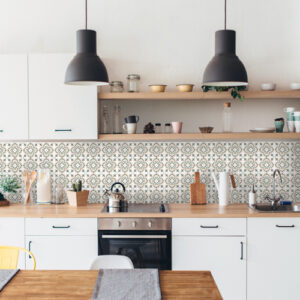 Dc fix Jamila Natural Self-Adhesive Vinyl Wall Tiles for Kitchen Splashback