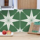 Quadrostyle Astra Emerald Wall Tile & Furniture Vinyl Stickers 15cm x 15cm