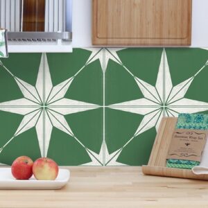 Quadrostyle Astra Emerald Wall Tile & Furniture Vinyl Stickers 15cm x 15cm