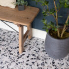 Quadrostyle Terrazzo Black Mix Wall & Floor Vinyl Tile Stickers 30cm x 30cm