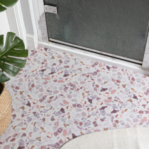 Quadrostyle Terrazzo Clay Pink Wall & Floor Vinyl Tile Stickers 30cm x 30cm