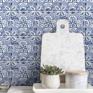 Wall Pops Caeli Self-Adhesive Vinyl Wall Tiles for Kitchen Splashback