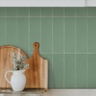 Wall Pops Subway Green Self-Adhesive Premium Vinyl Wall Tiles for Kitchen Splashback