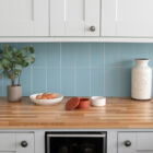 Wall Pops Subway Pale Blue Self-Adhesive Premium Vinyl Wall Tiles for Kitchen Splashback