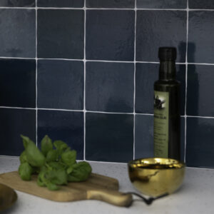 Quadrostyle Zellige Ocean Glossy Wall Vinyl Tile Stickers 30cm(W) 30cm(H) 0.508mm(D)