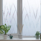 RoomMates Crystal Bamboo Static Cling Window Film