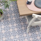 Floor Pops Lillium Blue Self-Adhesive Vinyl Floor Tile