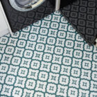 Floor Pops Comet Teal Self-Adhesive Vinyl Floor Tile