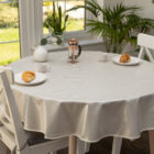 Dc fix Almond Food Safe PVC Free Polyester Tablecloth