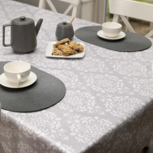 Dc fix Geometric Food Safe PVC Free Polyester Tablecloth
