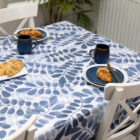 Dc fix Leaves Food Safe PVC Free Polyester Tablecloth