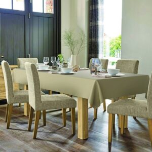 Dc fix Almond Food Safe PVC Free Polyester Tablecloth