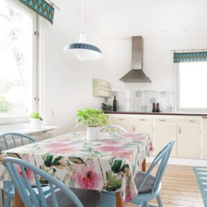 Dc fix Florals Food Safe PVC Free Polyester Tablecloth