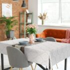 Dc fix Geometric Food Safe PVC Free Polyester Tablecloth