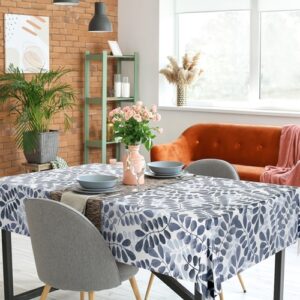 Dc fix Leaves Food Safe PVC Free Polyester Tablecloth