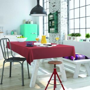 Dc fix Mineral Red Food Safe PVC Free Polyester Tablecloth