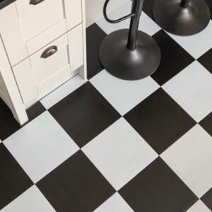 Dc fix Blackwood & Whitewood Checkerboard Self-Adhesive Vinyl Floor Tile