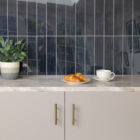 Dc fix Stacked Anthracite Grey Large (Glossy) Self-Adhesive Premium Vinyl Wall Tiles
