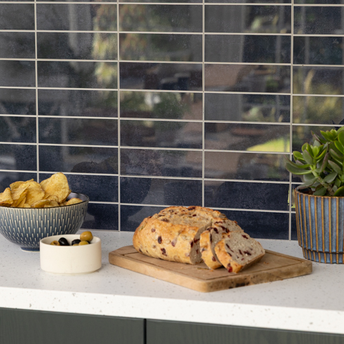 9ANTHRACITEGREYSMALLPREMIUM Dc fix Stacked Anthracite Grey Small (Glossy) Self-Adhesive Premium Vinyl Wall Tiles